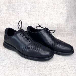 Cole Haan 2.Zerogrand mens black leather lace up Oxford shoes size 11.5 Office